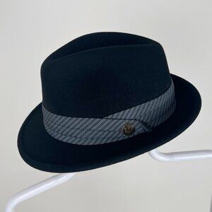 Vintage XL Fedora Hat Goorin. Bros Wool Trilby Cap Wedding Guest Extra Large